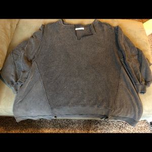 Free Prople With the Band Pullover Wash blk. SZ XS